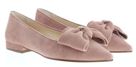 Leder Trachtenschuhe, Ballerinas, rosè