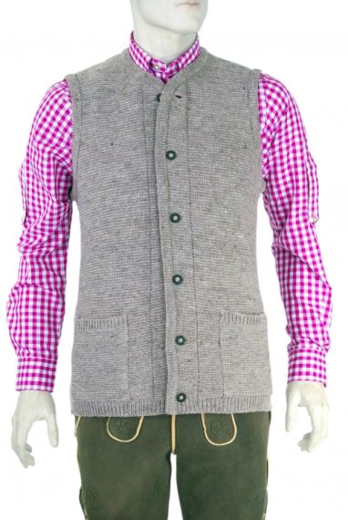 Strickweste, Gilet, natur