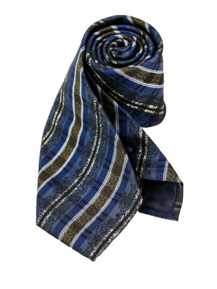 Krawatte Ausseer Karo, jeansblau