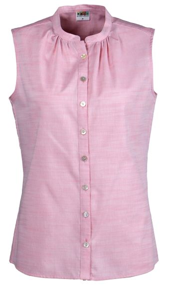 Bluse, ohne Arm, rosa