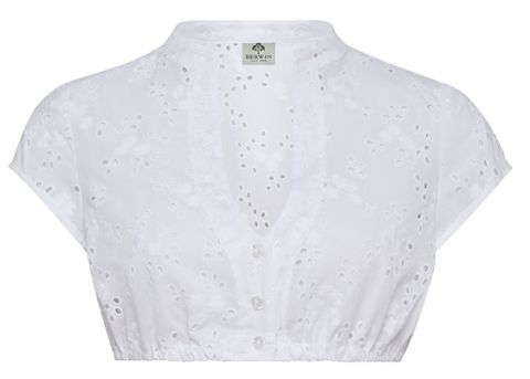 Elegante Dirndlbluse, Lochspitze
