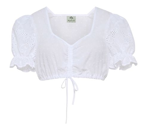 Dirndlbluse mit Puffärmeln