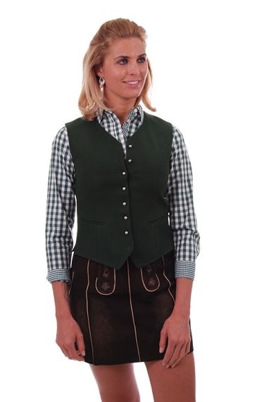 Trachten Loden Gilet in grün
