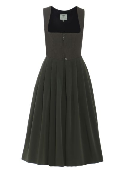 Elegantes Dirndl, Oliv, zeitlose Silhouette