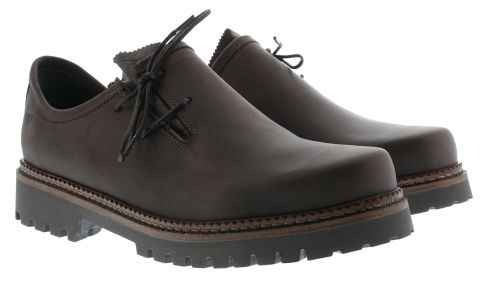Haferl, Trachtenschuhe, Fettnubuk, dunkel braun