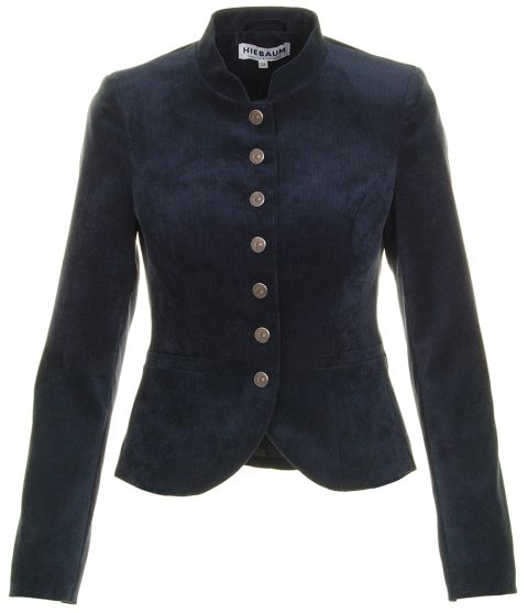 Feincordblazer, marineblau