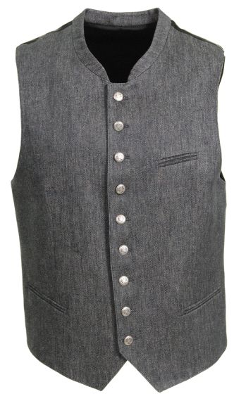 Leinen-Baumwoll-Gilet, anthrazit