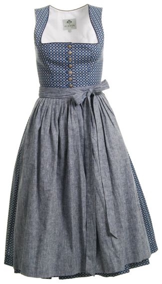 Midi Dirndl, blau