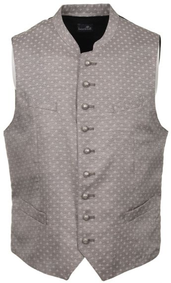 leichtes Stretch, Trachtengilet, silbergrau