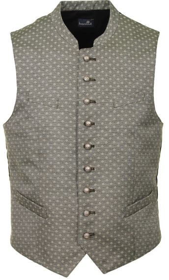 leichtes Stretch Trachtengilet, oliv