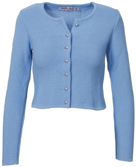 Dirndl Strickjacke, hellblau