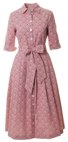 Langes Trachtenkleid, rosa