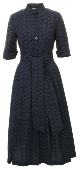 Hemdblusenkleid, blau