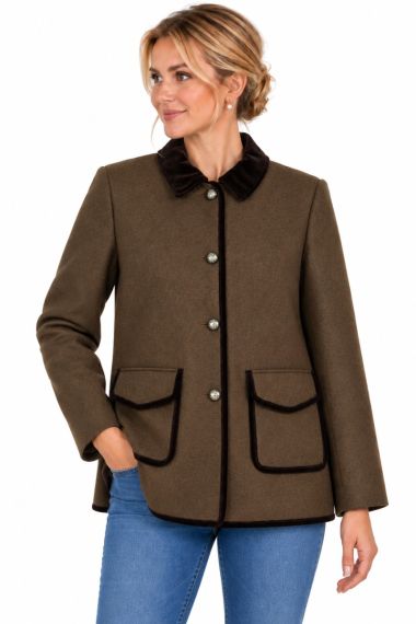 Lodenfrey, Double-Lodenjacke in nussbraun