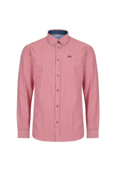 Trachtenhemd modern Fit, rot