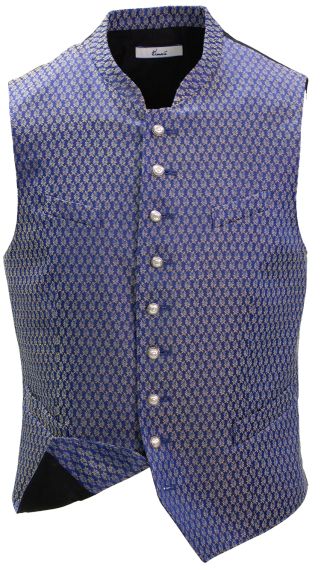 Stretch Schmuck-Gilet, blau