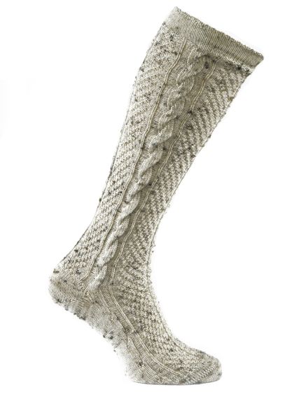 Trachten Stutzen, beige meliert
