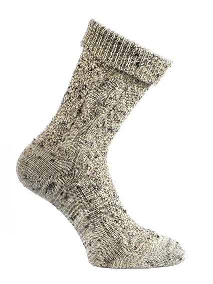 Trachten Socken, beige meliert
