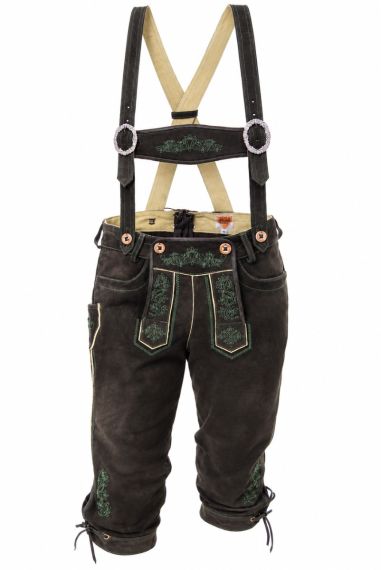Ausseer Kniebund-Lederhose in used Schwarz