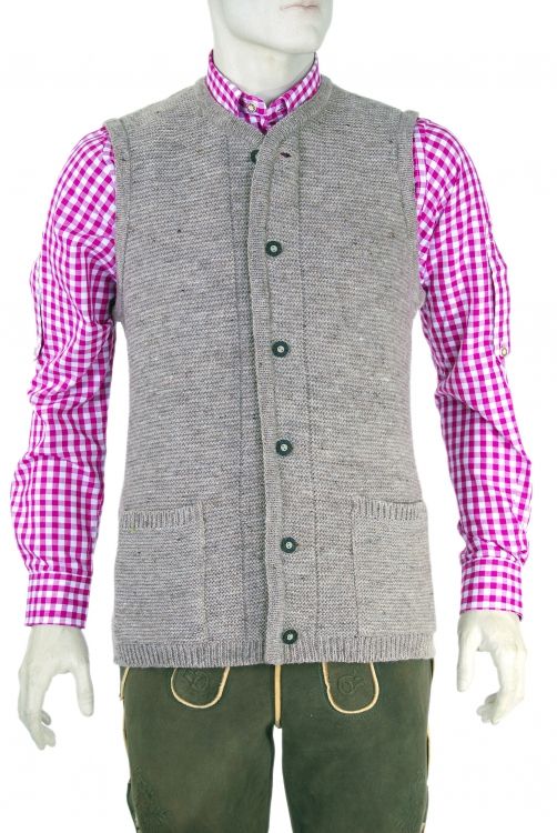 Strickweste, Gilet, natur