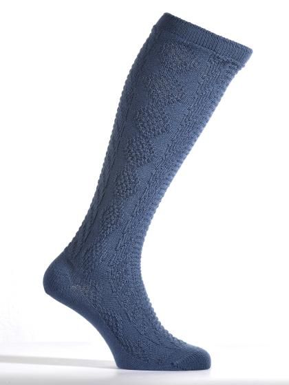 Stutzen, Sbg.Blau, für kurze Lederne
