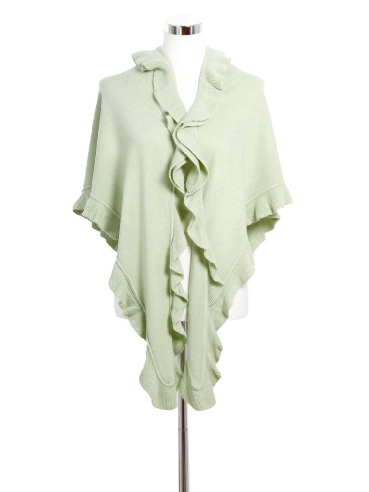 Poncho, Stola, salbei 80x200
