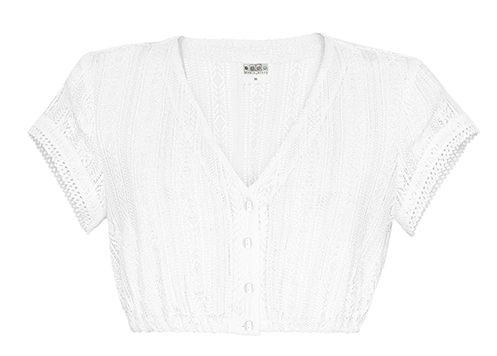 Spitzen, Dirndlbluse, weiß