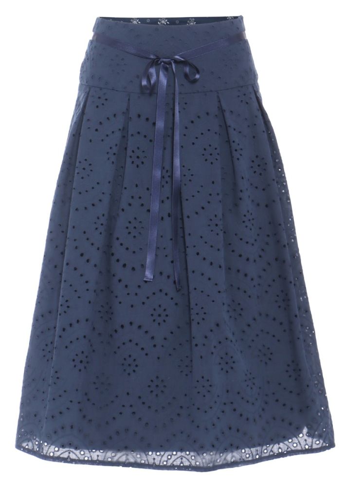 Allover-Lochstick, Sattelrock, marine