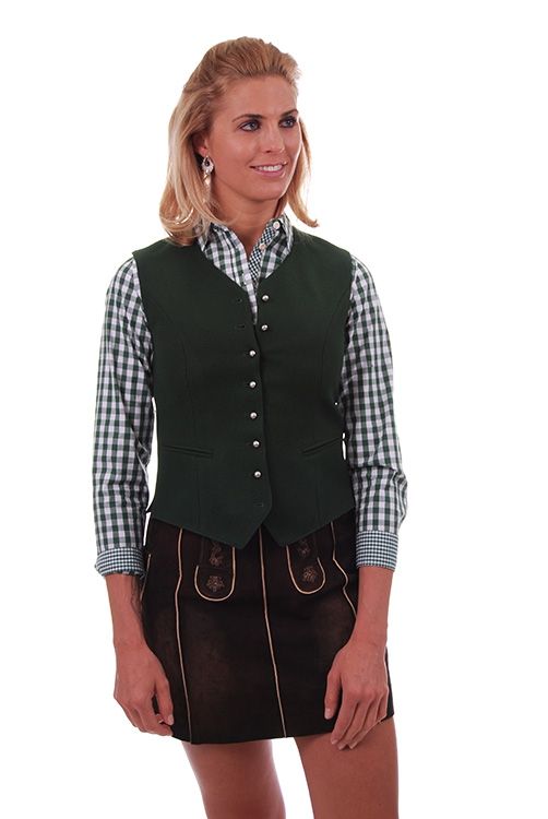 Trachten Loden Gilet in grün