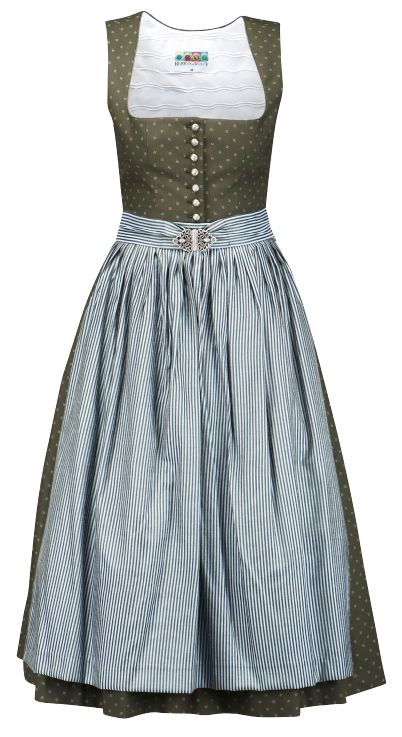 Langes Dirndl, olivgrün