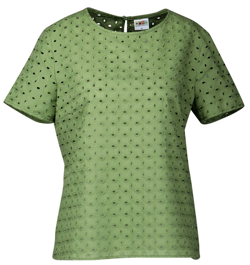 Shirt, oliv, Alloverstick