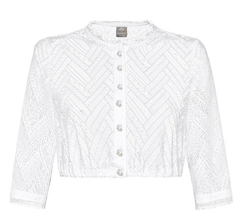 Spitzen Bluse, weiß