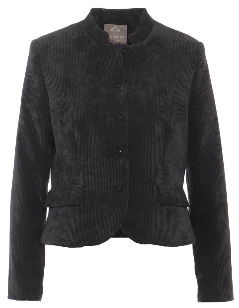 Trachten Cordjacke, Blazer, onyx