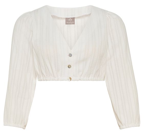 Dirndlbluse, Streifenoptik, 3/4 Arm
