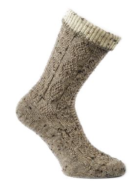 Trachten Socken, dunkel beige