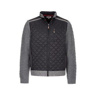Wolle-Viscose Jacke anthrazit