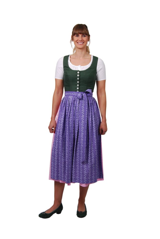 Ausseer Trachten Dirndl, grün, 80iger Rocklänge
