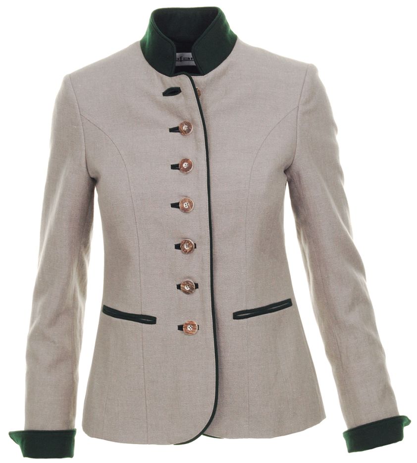 Jägerleinenblazer, tailliert
