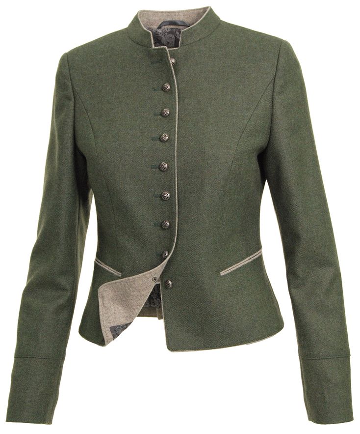 Herbst Blazer, kurz, oliv