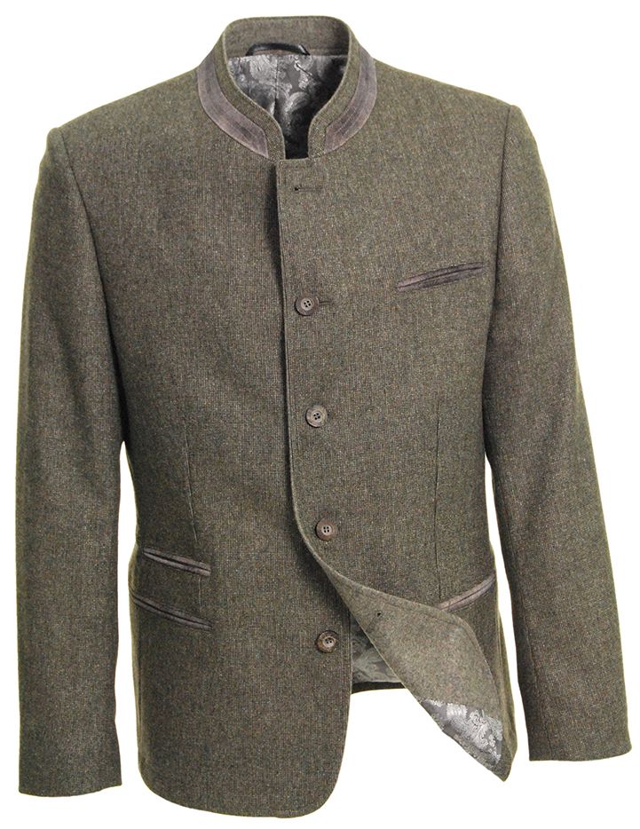 Herbst-Sakko, olivgrün, slimfit