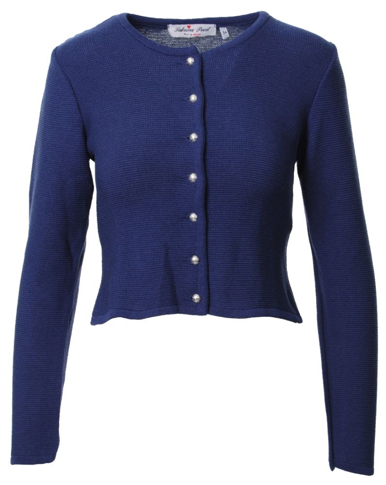 Dirndl-Strickjacke in royal blau