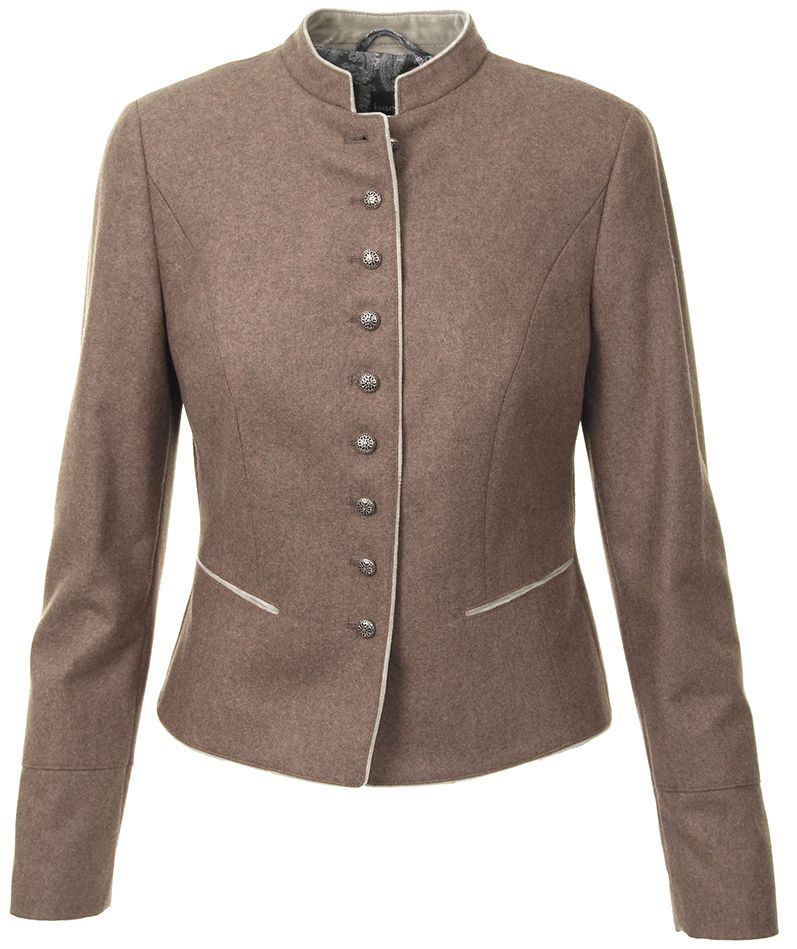 Woll-Herbst, kurz Blazer, hellbraun