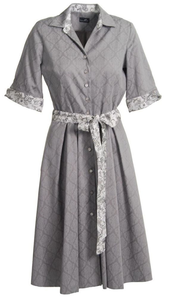 Trachten Hemdblusen Kleid, stone