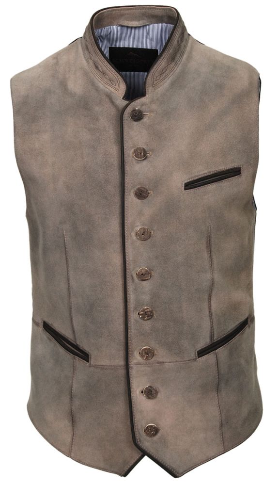 leichte Ziegelederweste, Ledergilet, ziller
