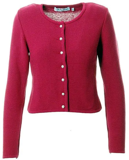 Dirndl Strickjacke in beere im TRACHTique Online-Shop Ischler