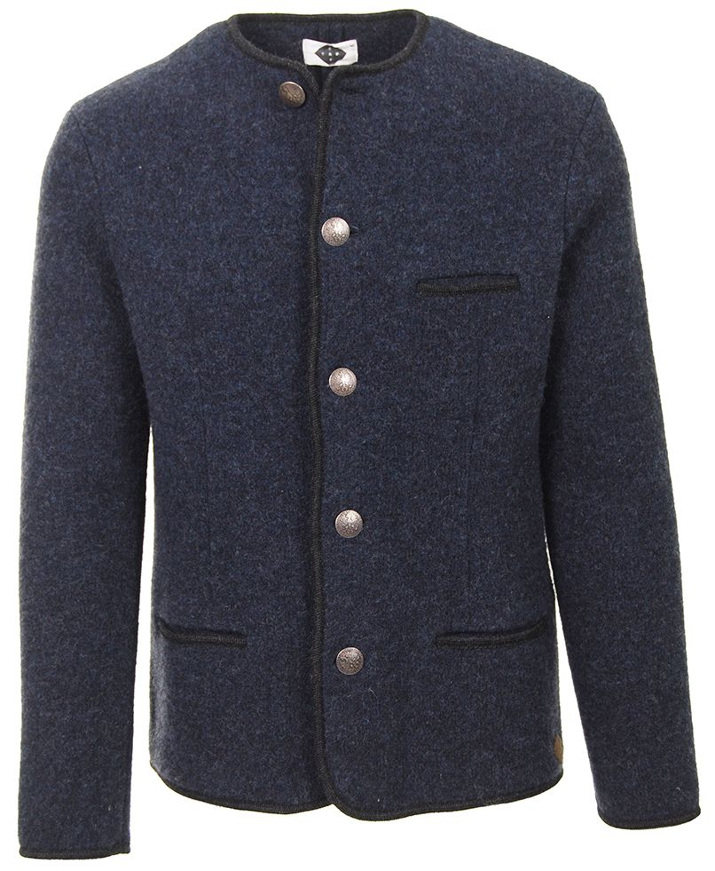 Trachten Walkjacke, nachtblau