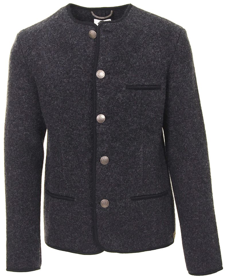 Walkjanker, Walkjacke, anthrazit