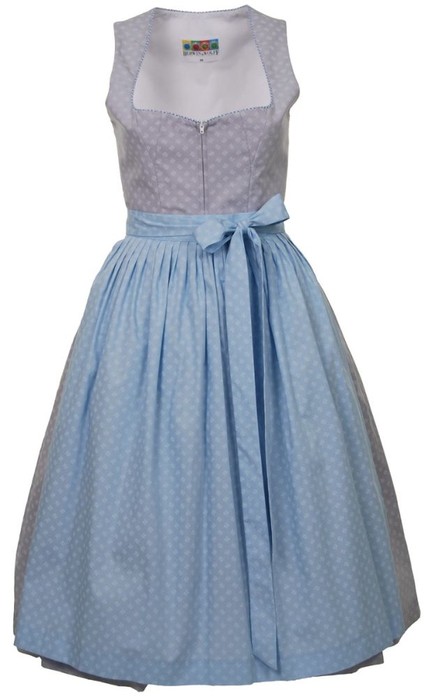 Midi Dirndl, silbergrau