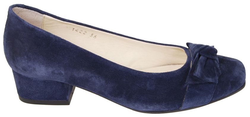 Trachtenschuhe, Samtziege, marine
