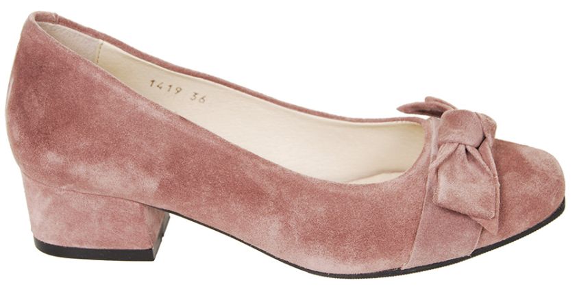 Trachtenschuhe, Samtziege, rosenholz